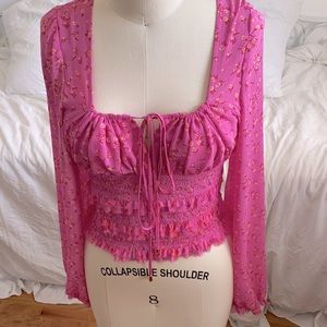 Free people puff sleeve blouse